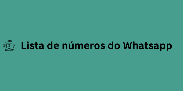 Lista de números do Whatsapp